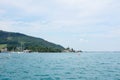 View from Kammersee of the marina and village beyond