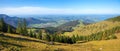 View from Kampenwand mountain, upper bavaria to alpine foothills, bavarian landscape