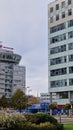 View on Kamzik television tower from the business center