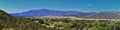 View of Kanarraville valley and mountain range from hiking trail to Waterfalls in Kanarra Creek Canyon by Zion National Park, Utah Royalty Free Stock Photo