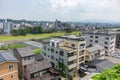 View of Kanazawa city and the Saigawa River, Japan