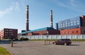 View Kandalaksha Alluminum plant Murmansk region Royalty Free Stock Photo