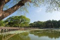 View of Kandawgyi Lake in Yangon Royalty Free Stock Photo