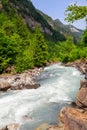 View of the Kander river, Switzerland Royalty Free Stock Photo