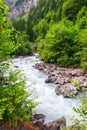 View of the Kander river, Switzerland Royalty Free Stock Photo