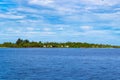 View of Kandoomaa Fushi island at Indian Ocean Maldives Royalty Free Stock Photo