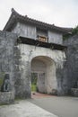 View of Kankaimon gate of Shuri Castle in Naha, Okinawa