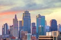 View of Kansas City skyline in Missouri Royalty Free Stock Photo