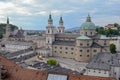 View on Kapitelplatz, St Peter`s Abbey, Franciscan Church and Sa