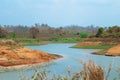 View of kaptai lake, Rangamati, Bangladesh. The beautiful clear lake kaptai with view on the mountains