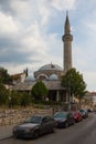 View of the Karadoz Beg Mosque in the Old Town of Mostar. Bosnia and Herzegovina Royalty Free Stock Photo