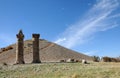 Karakus tumulus in area of Nemrut Dagi, east anatolia Royalty Free Stock Photo