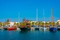 View of Kardamena port at Kos island in Greece Royalty Free Stock Photo