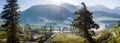 View of Kashmir valley, landscape panorama Royalty Free Stock Photo