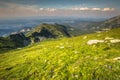 View from Kasprowy Wierch Summit in the Polish Tatra Mountains Royalty Free Stock Photo