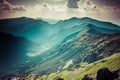 View from Kasprowy Wierch Summit in the Polish Tatra Mountains Royalty Free Stock Photo