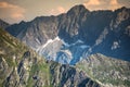 View from Kasprowy Wierch Summit in the Polish Tatra Mountains Royalty Free Stock Photo