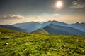 View from Kasprowy Wierch Summit in the Polish Tatra Mountains Royalty Free Stock Photo