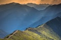 View from Kasprowy Wierch Summit in the Polish Tatra Mountains Royalty Free Stock Photo