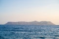 View of Kastellorizo Island from Kas district. Royalty Free Stock Photo