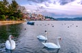 View of Kastoria town and Orestiada, Greece. Royalty Free Stock Photo