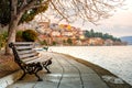 View of Kastoria town and Orestiada, Greece. Royalty Free Stock Photo