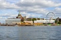 View of the Katajanokka island, cloudy August day. Helsinki, Finland