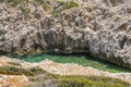 View of The Katholiko Bay, Akrotiri peninsula Royalty Free Stock Photo