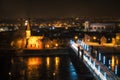 View of Kaunas at night