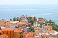 View of Kavala city. Northern Greece. Royalty Free Stock Photo