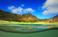 View of Kawah Putih Lake, Bandung, West Java Royalty Free Stock Photo