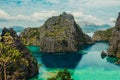 View of Kayangan Lake in Coron, Philippines Royalty Free Stock Photo