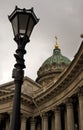 View of Kazan Icon Cathedral in Saint-Petersburg city, Russia. Royalty Free Stock Photo