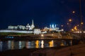 View of the Kazan Kremlin in the evening Royalty Free Stock Photo