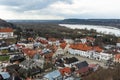 View on the Kazimierz Dolny central square from Three Crosses Hill, Lubelskie, Poland Royalty Free Stock Photo