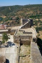 The view from the Keep tower of Mertola Castle. Mertola. Portugal