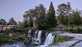 View of the Keila Waterfall Estonia Located on Keila River in Harju County, Keila Rural Municipality. Royalty Free Stock Photo