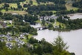 The view of Kenmore in scotland from Drummond Hill