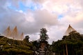 View of the Kenroku En garden during the winter season Royalty Free Stock Photo