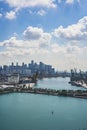 View of the Keppel Harbour seen from the Singapore Cable Car