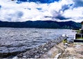 Kerinci Lake Royalty Free Stock Photo