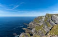 View of the Kerry Cliffs and Iveragh Peninsula in County Kerry of Ireland Royalty Free Stock Photo