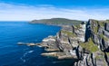 View of the Kerry Cliffs and Iveragh Peninsula in County Kerry of Ireland Royalty Free Stock Photo