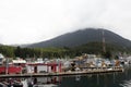 Ketchikan docks with colorful houses