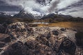 View from key summit, Fiordland National park, south island, New Zealand.