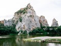 View at Khao Ngu Stone Park, Rocky mountain Royalty Free Stock Photo