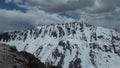 view of the Khardungla pass - world\'s highest motorable road in Ladakh, India Royalty Free Stock Photo