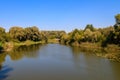View on Khorol river in Myrhorod, Ukraine