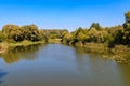 View on Khorol river in Myrhorod, Ukraine