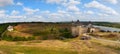 View of the Khotyn fortress on the bank of the Dniester. Chernivtsi region Ukraine